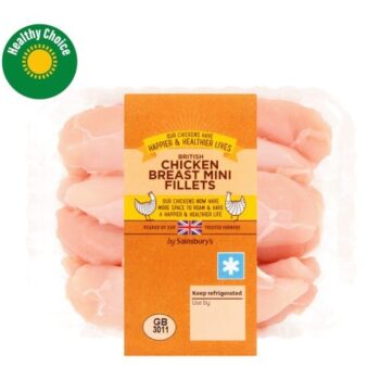 Sainsbury's British Fresh Chicken Breast Mini Fillets (320g)