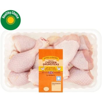 Sainsbury's British Fresh Chicken Skin on Drumsticks (1kg)