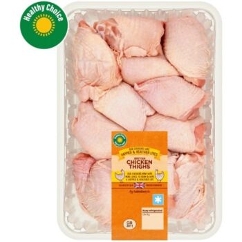 Sainsbury's British Fresh Chicken Skin on Thighs (2kg)