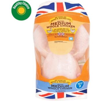 Sainsbury's British Fresh Medium Whole Chicken (1.6kg)