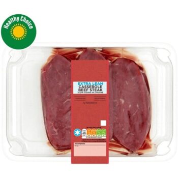 Sainsbury's British or Irish Extra Lean Casserole Steak (500g)