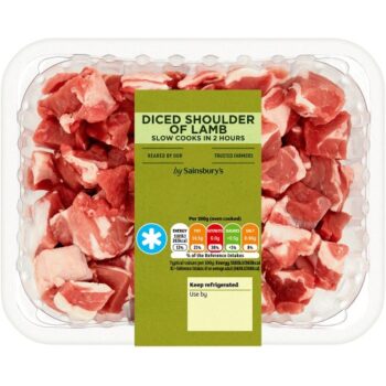 Sainsbury's British or New Zealand Diced Lamb Shoulder (400g)