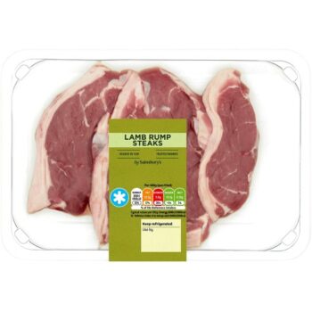 Sainsbury's British or New Zealand Lamb Rump Steaks (300g)
