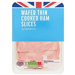 Sainsbury's British Wafer Thin Cooked Ham Slices (150g)