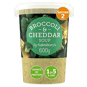 Sainsbury's Broccoli & Cheddar Soup (600g)