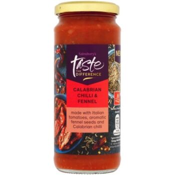 Sainsbury's Calabrian Chilli & Fennel Pasta Sauce Taste the Difference (340g)