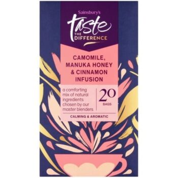 Sainsbury's Camomile Manuka Honey & Cinnamon Infusion Bags Taste the Difference (20 x 30g)