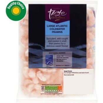 Sainsbury's Canadian Cold Water Prawns Taste the Difference MSC (250g)