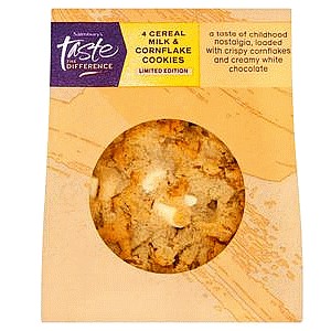 Sainsbury's Cereal Milk & Cornflake Cookies Limited Edition Taste the Difference (4)