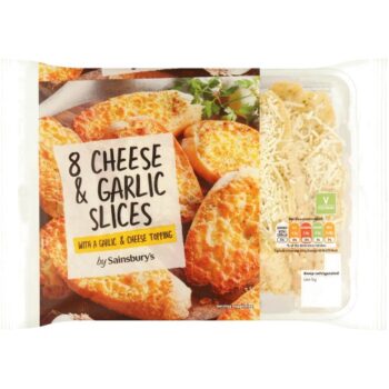 Sainsbury's Cheese & Garlic Slices (8 x 260g)