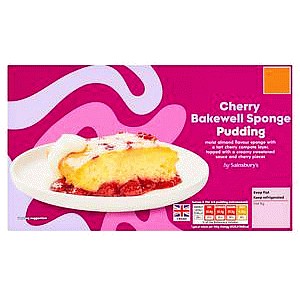 Sainsbury's Cherry Bakewell Sponge Pudding (400g)
