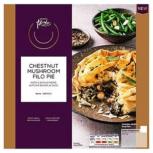 Sainsbury's Chestnut Mushroom Filo Pie Taste the Difference (500g)