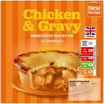 Sainsbury's Chicken & Gravy Shortcrust Pastry Pie (200g)