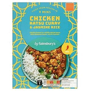 Sainsbury's Chicken Katsu Curry & Jasmine Rice (400g)
