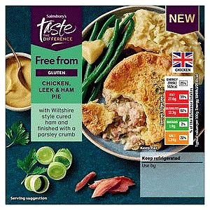 Sainsbury's Chicken Leek & Ham Pie Taste the Difference (200g)