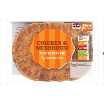 Sainsbury's Chicken & Mushroom Puff Pastry Pie (150g)