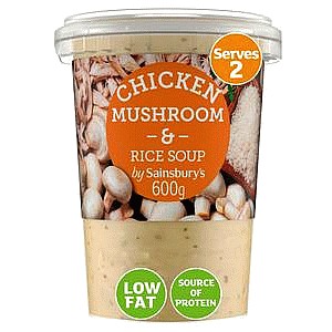 Sainsbury's Chicken Mushroom & Rice Soup (600g)