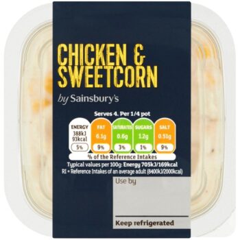 Sainsbury's Chicken & Sweetcorn Deli Filler (220g)