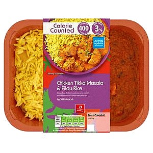 Sainsbury's Chicken Tikka Masala & Rice Be Good To Yourself Ready Meal for 1 (380g)