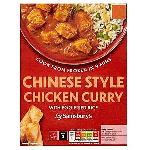 Sainsbury's Chinese Style Chicken Curry with Egg Fried Rice (400g)