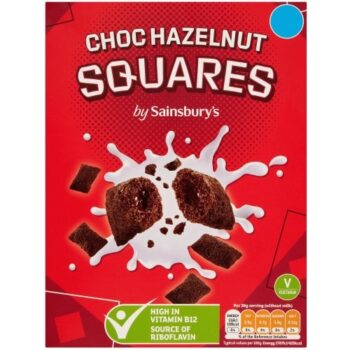 Sainsbury's Choco Hazelnut Squares Cereal (375g)