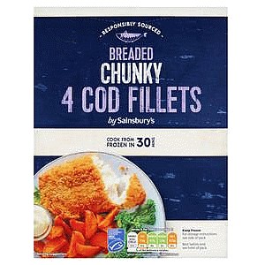 Sainsbury's Chunky Breaded Cod (4 x 500g)