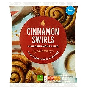 Sainsbury's Cinnamon Swirls with Cinnamon Filling (4 x 92g)