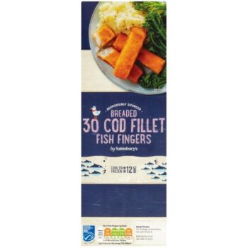 Sainsbury's Cod Fish Fingers (30 x 900g)