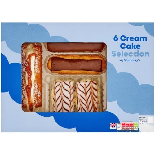 Sainsbury's Cream Cake Selection (6 x 300g)
