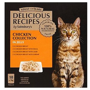 Sainsbury's Delicious Chicken Collection in Jelly Cat Food (10 x 70g)