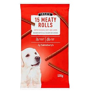 Sainsbury's Dog Treats Meaty Rolls (15)