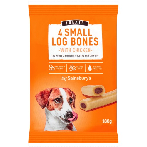 Sainsbury's Dog Treats Mini Log Bones (4)
