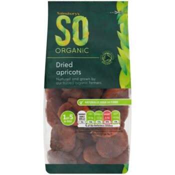 Sainsbury's Dried Apricots SO Organic (250g)