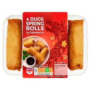 Sainsbury's Duck Spring Roll (4 x 200g)
