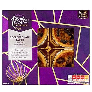 Sainsbury's Ecclefechan Tarts with All Butter Pastry Taste the Difference (4 x 185g)