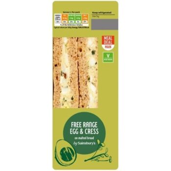 Sainsbury's Egg & Cress Sandwich