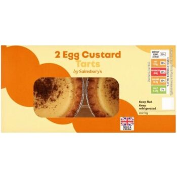 Sainsbury's Egg Custard Tarts (2 x 81g)