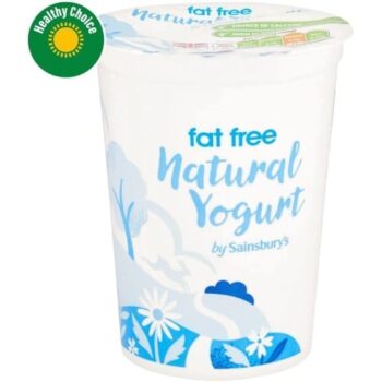 Sainsbury's Fat Free Natural Yogurt (500g)