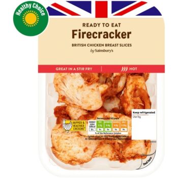 Sainsbury's Firecracker British Chicken Breast Slices (180g)