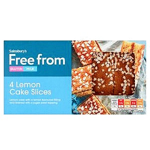 Sainsbury's Free From 4 Lemon Cake Slices (100g)