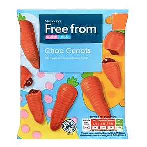Sainsbury's Free From Choc Carrots (70g)