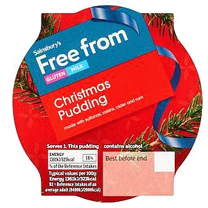 Sainsbury's Free From Christmas Pudding (100g)