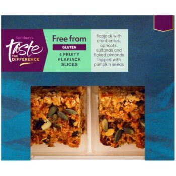 Sainsbury's Free From Fruity Flapjack Slices Taste the Difference (4 x 168g)