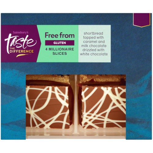 Sainsbury's Free From Millionaire Slices Taste the Difference (4 x 166g)