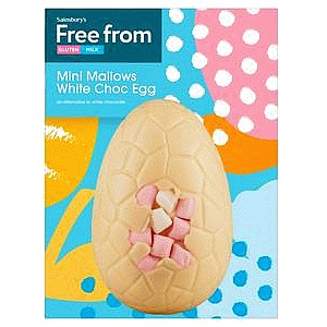 Sainsbury's Free From Mini Mallows White Choc Egg (85g)
