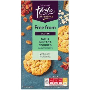 Sainsbury's Free From Oat & Sultana Cookies Taste the Difference (150g)