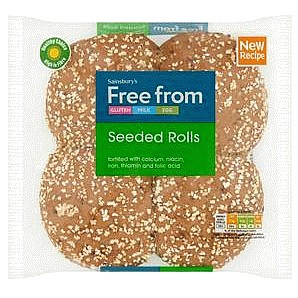 Sainsbury's Free From Seeded Rolls (260g)