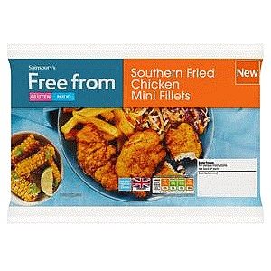 Sainsbury's Free From Southern Fried Chicken Mini Fillets (250g)
