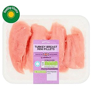 Sainsbury's Fresh British Turkey Breast Mini Fillets (400g)