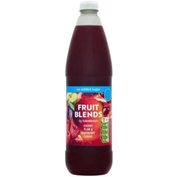 Sainsbury's Fruit Blends Cherry Plum & Rasbperry Squash (1 Litre)